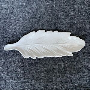 Patch NYC X Target Feather Platter Ivory White Ceramic Tray